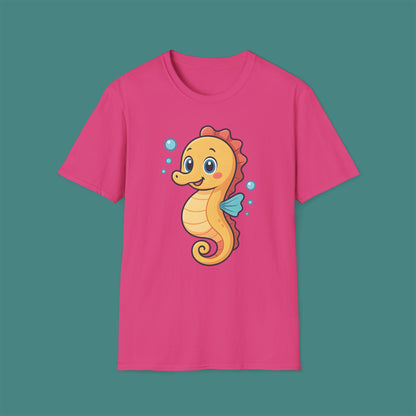 Cartoon Cute Seahorse Unisex T-Shirt