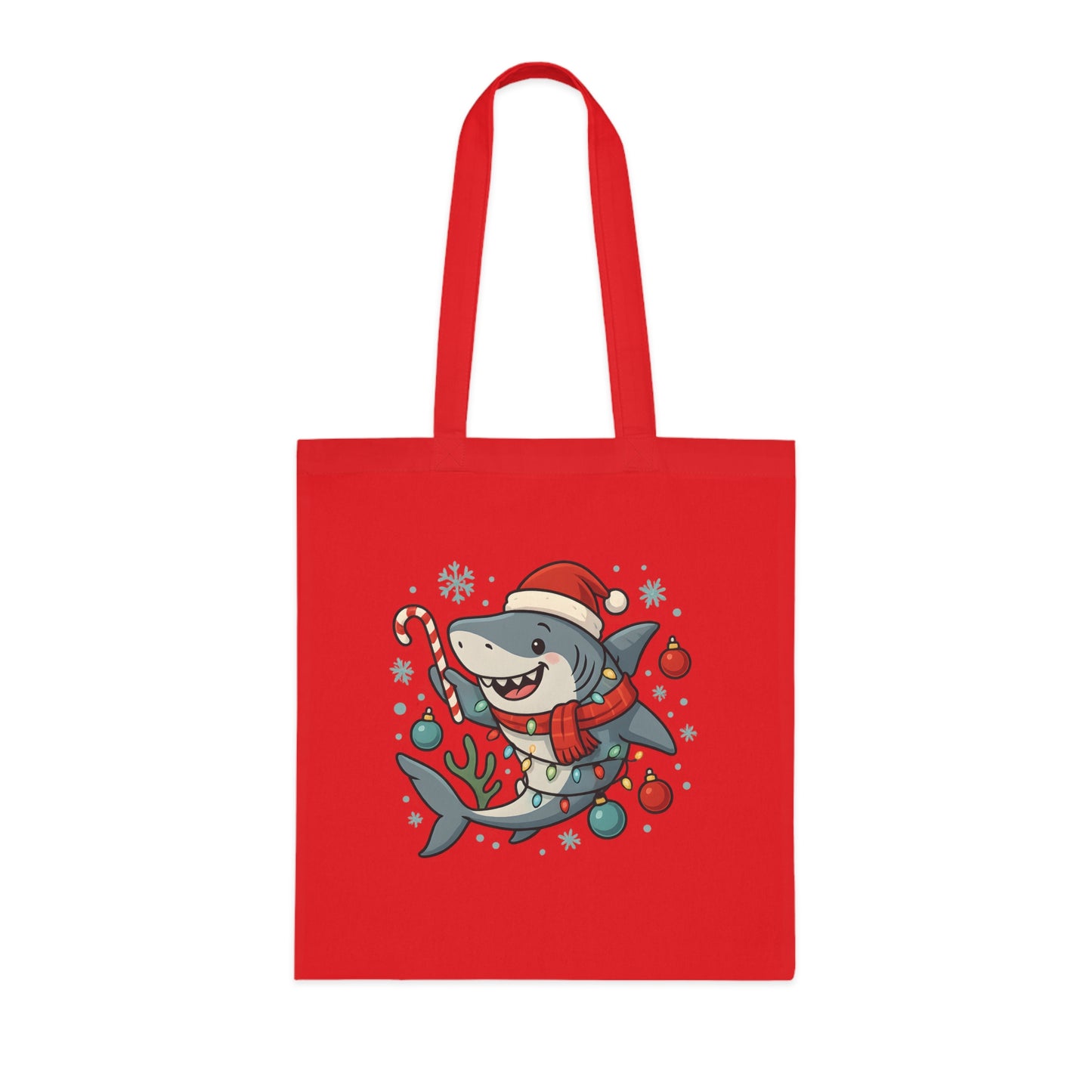 Christmas Shark Tote Bag