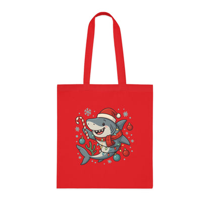Christmas Shark Tote Bag