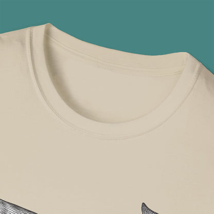 Vintage Etching Whale Unisex T-Shirt