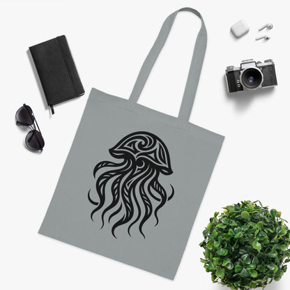 Tribal Tattoo Jellyfish Tote Bag
