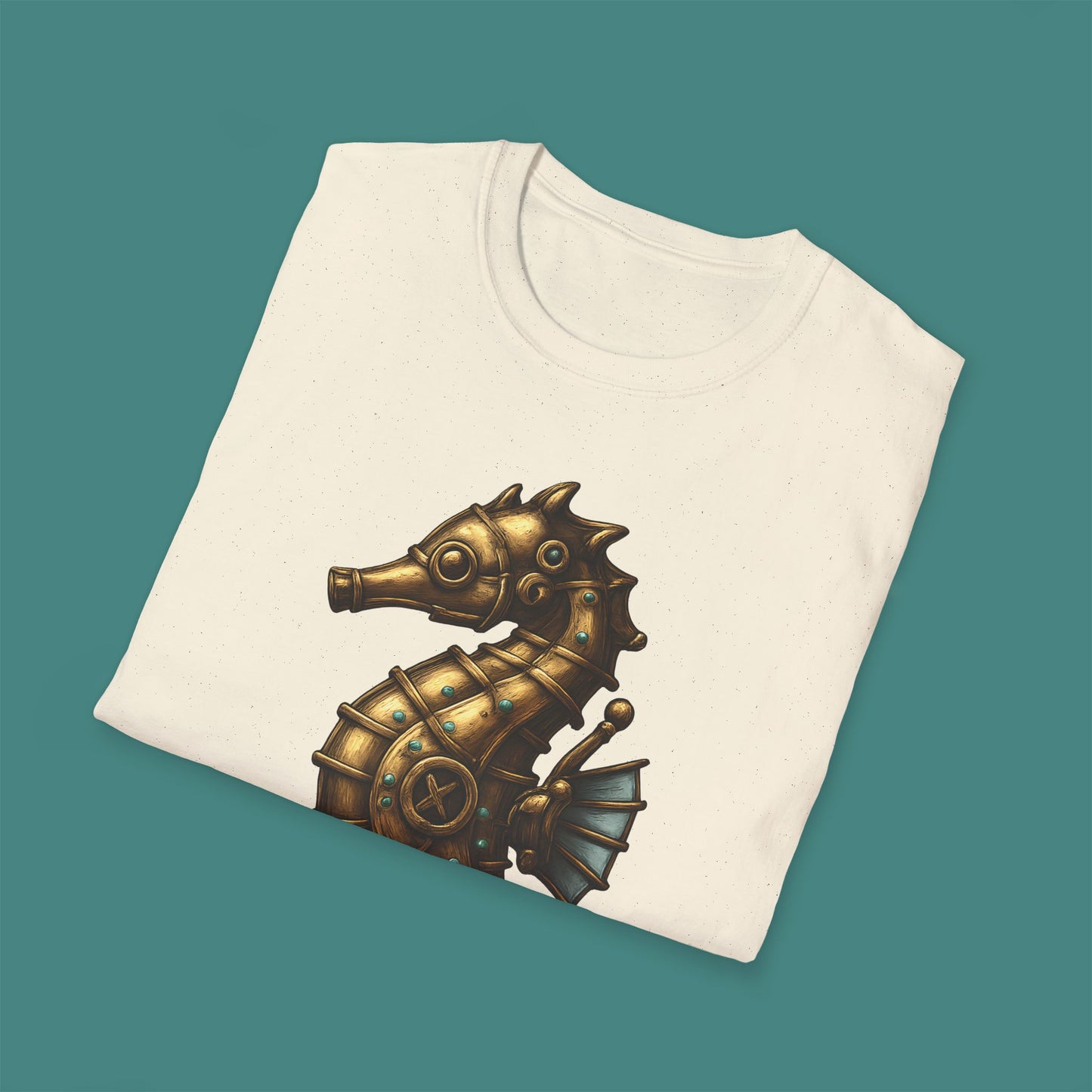 Steampunk Mechanical Seahorse Unisex T-Shirt