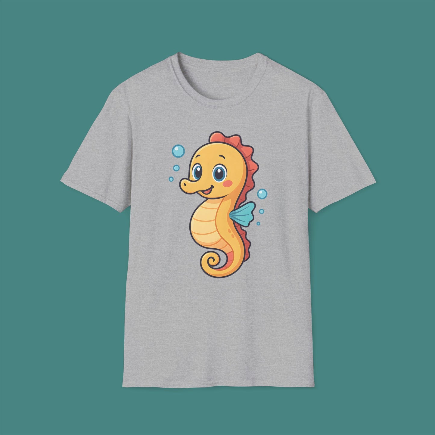 Cartoon Cute Seahorse Unisex T-Shirt