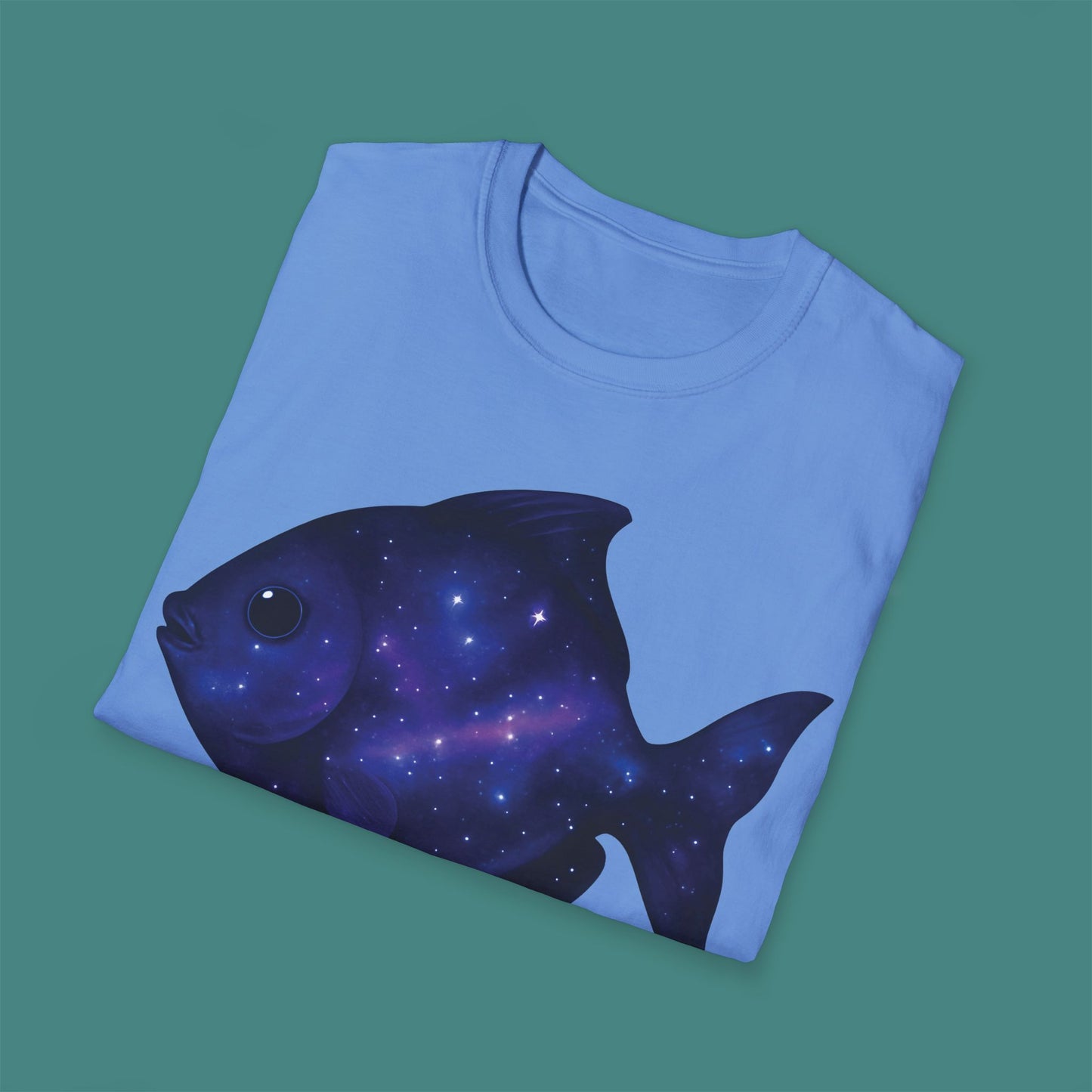Cosmic Galaxy Fish Unisex T-Shirt