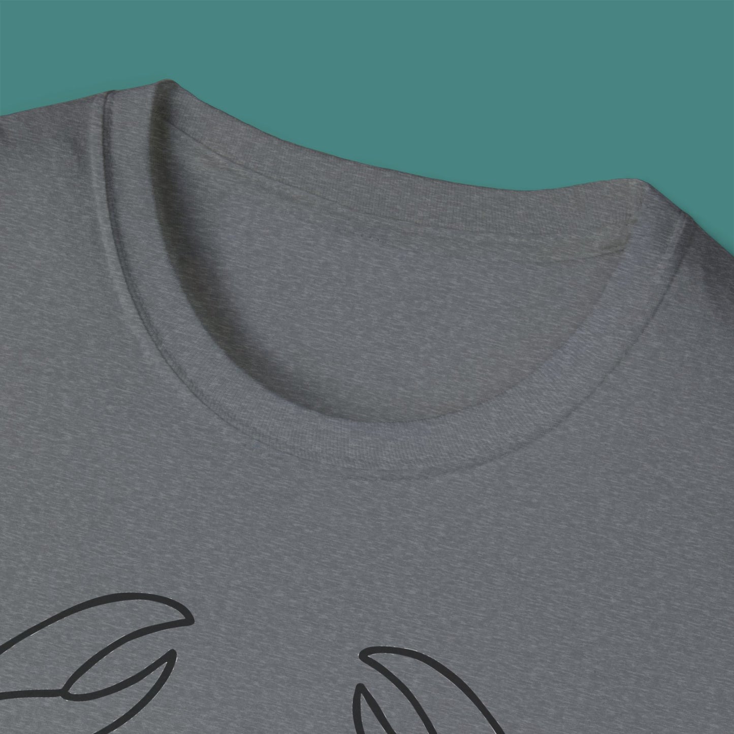 Minimalist Line Art Crab Unisex T-Shirt