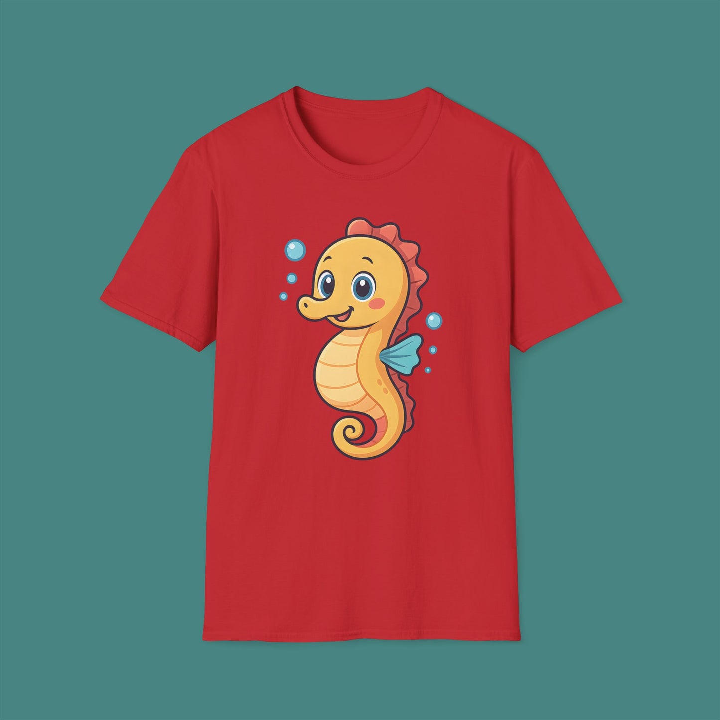 Cartoon Cute Seahorse Unisex T-Shirt