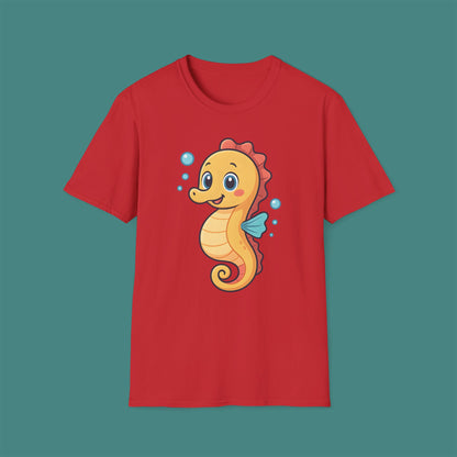 Cartoon Cute Seahorse Unisex T-Shirt