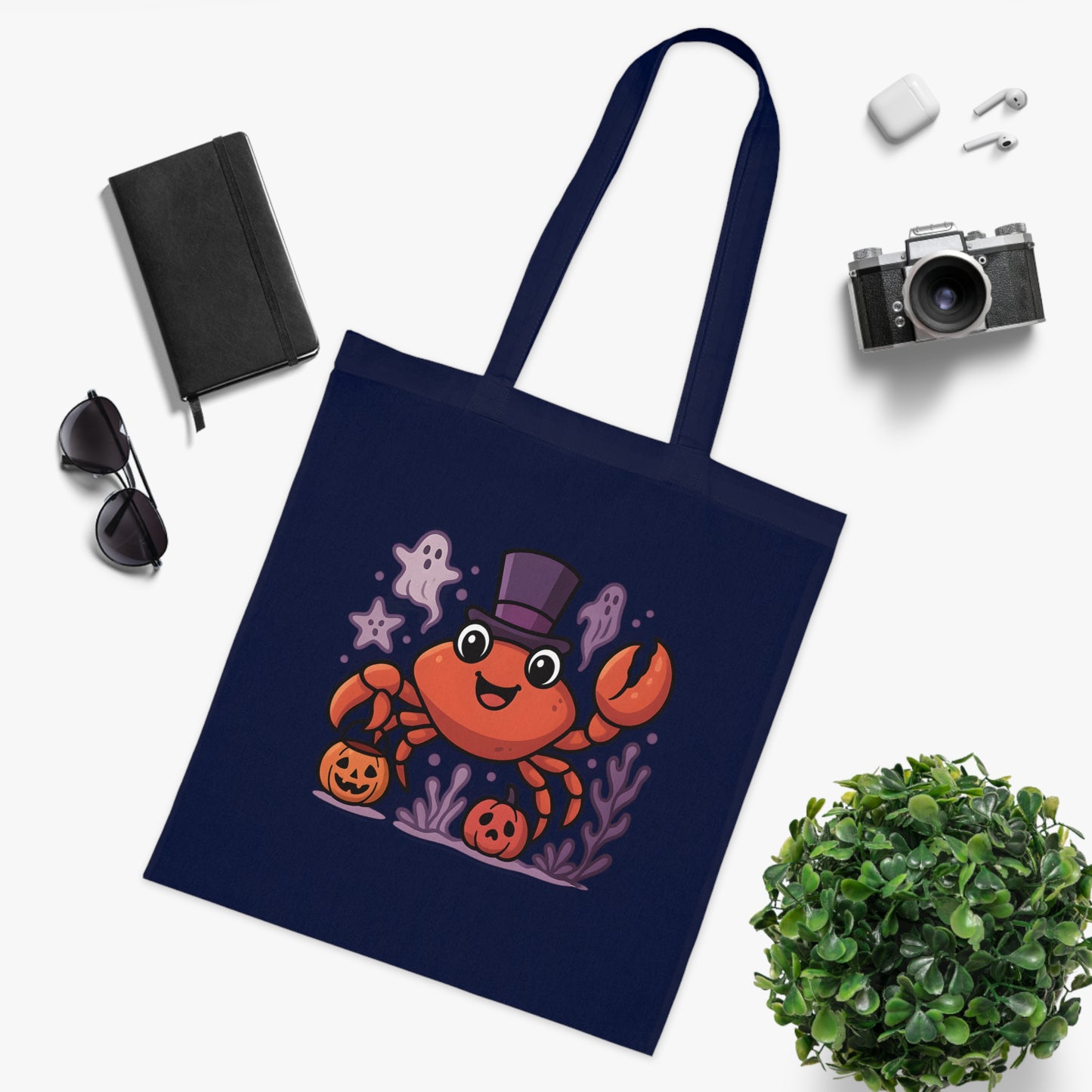 Halloween Crab Tote Bag