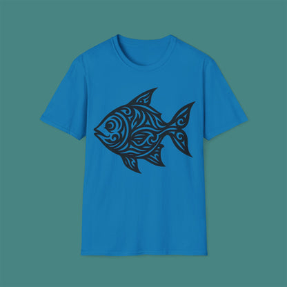 Tribal Tattoo Fish Unisex T-Shirt