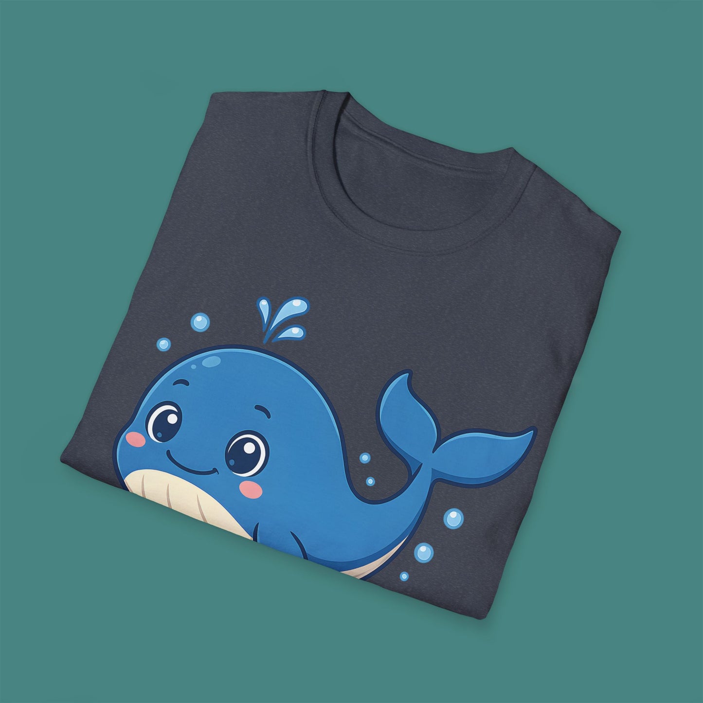 Cartoon Cute Whale Unisex T-Shirt