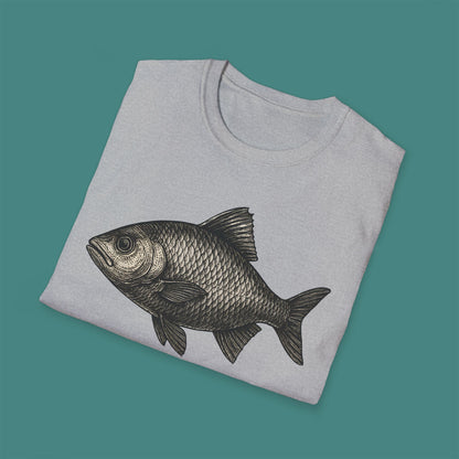 Vintage Etching Fish Unisex T-Shirt