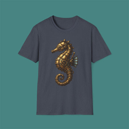 Steampunk Mechanical Seahorse Unisex T-Shirt