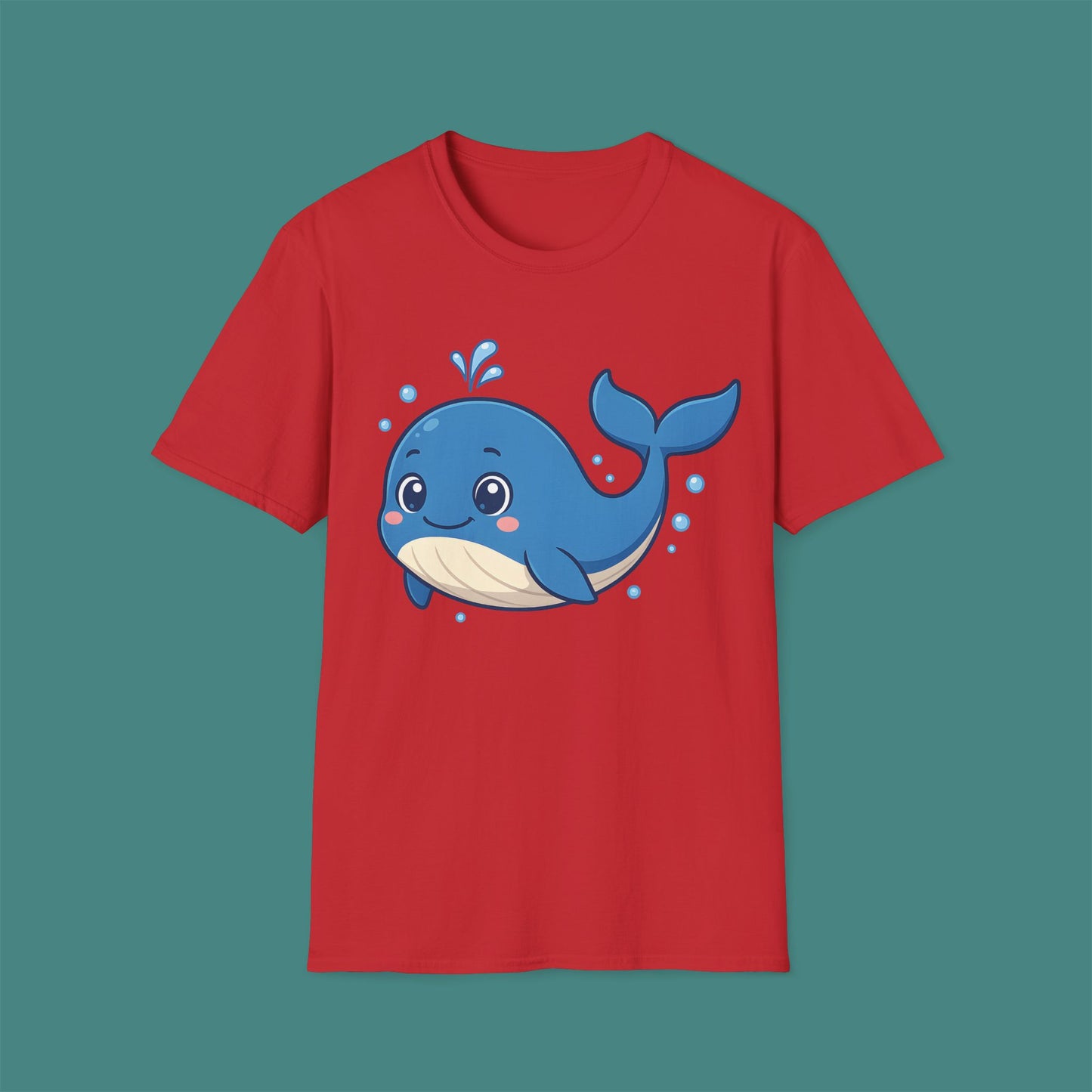 Cartoon Cute Whale Unisex T-Shirt
