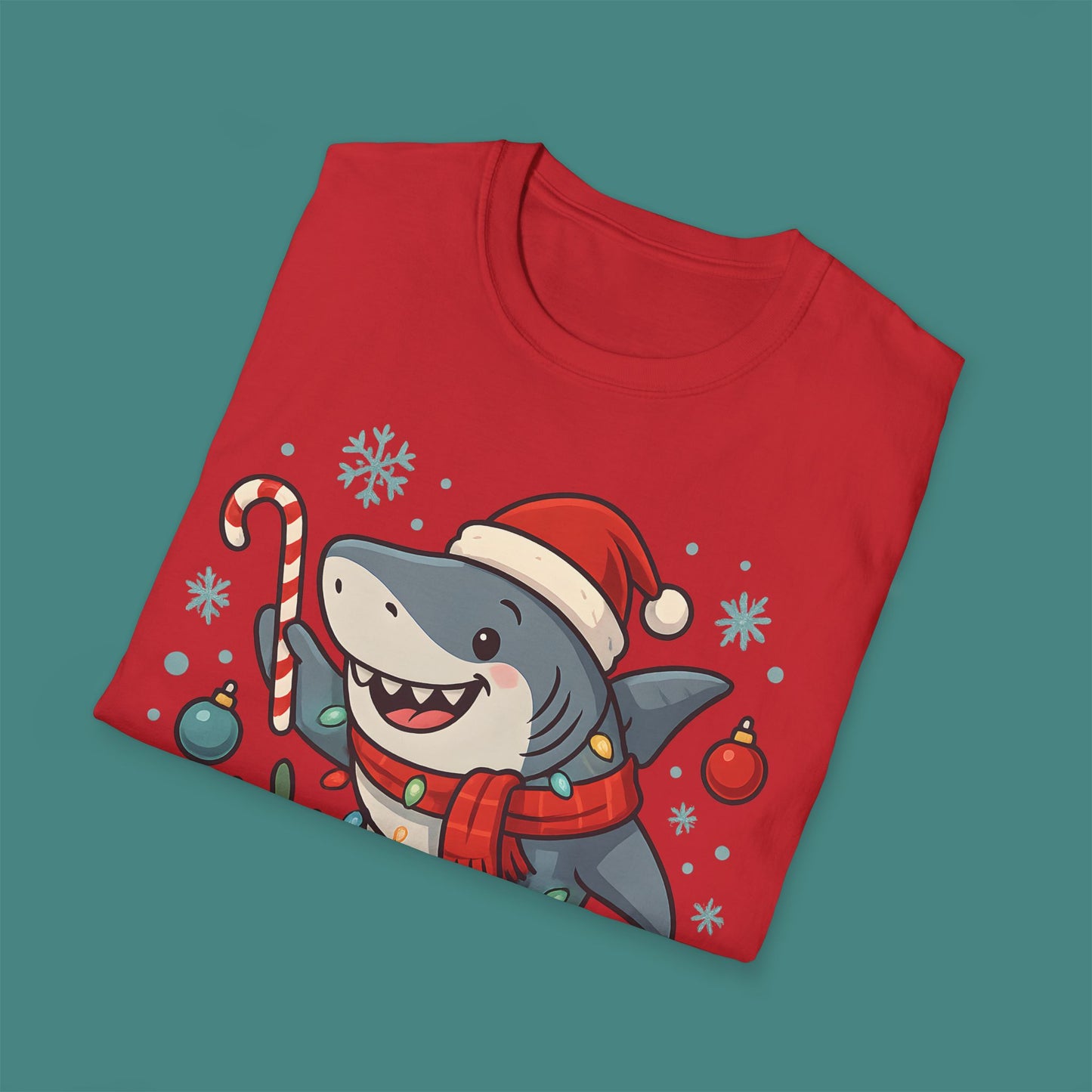 Christmas Shark Unisex T-Shirt