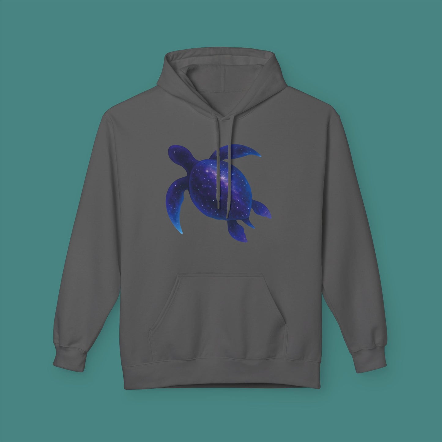 Cosmic Galaxy Turtle Fleece Unisex Hoodie