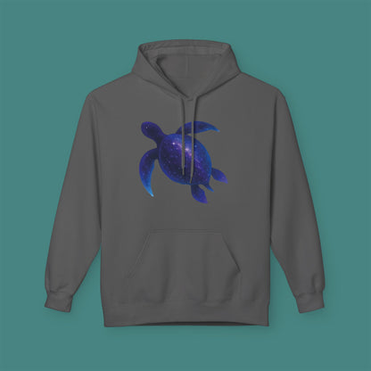 Cosmic Galaxy Turtle Fleece Unisex Hoodie