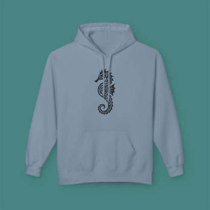 Tribal Tattoo Seahorse Fleece Unisex Hoodie