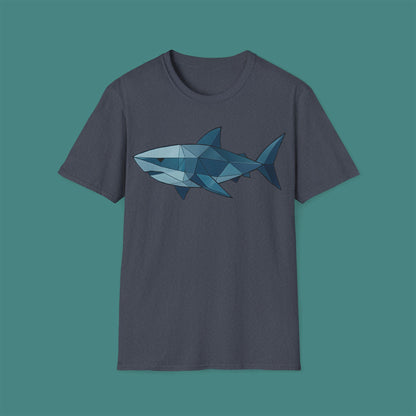 Geometric Polygon Shark Unisex T-Shirt