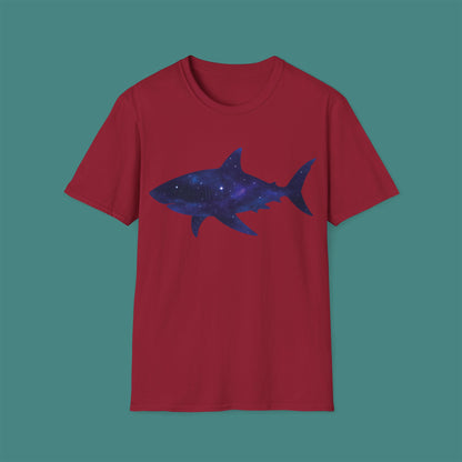 Cosmic Galaxy Shark Unisex T-Shirt