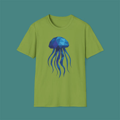 Geometric Polygon Jellyfish Unisex T-Shirt