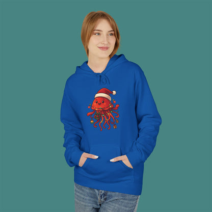 Christmas Jellyfish Fleece Unisex Hoodie