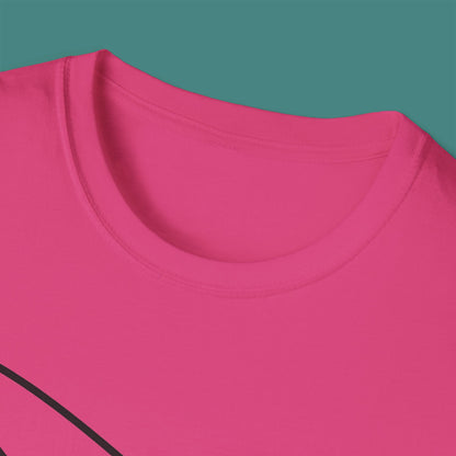 Minimalist Line Art Whale Unisex T-Shirt