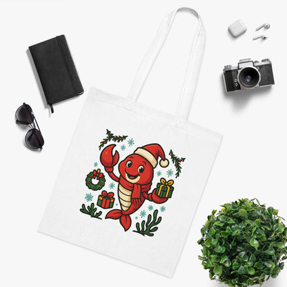 Christmas Lobster Tote Bag