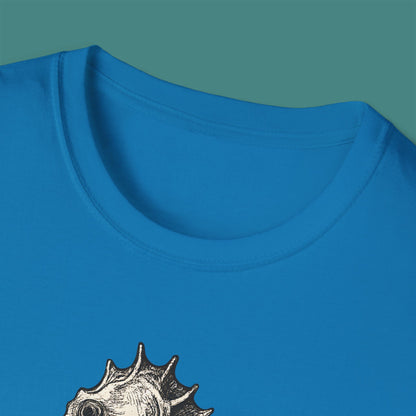 Vintage Etching Seahorse Unisex T-Shirt