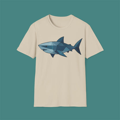 Geometric Polygon Shark Unisex T-Shirt