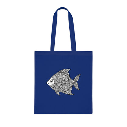 Intricate Mandala Fish Tote Bag