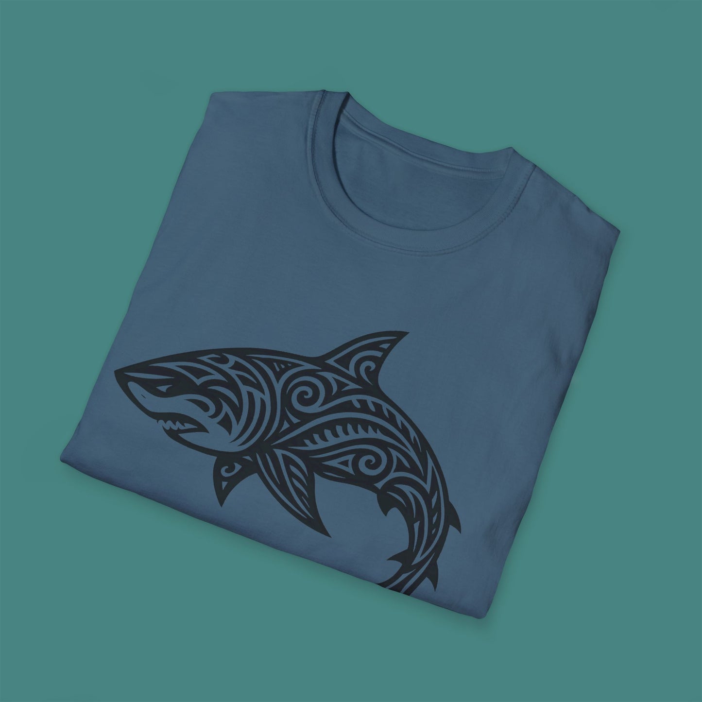 Tribal Tattoo Shark Unisex T-Shirt