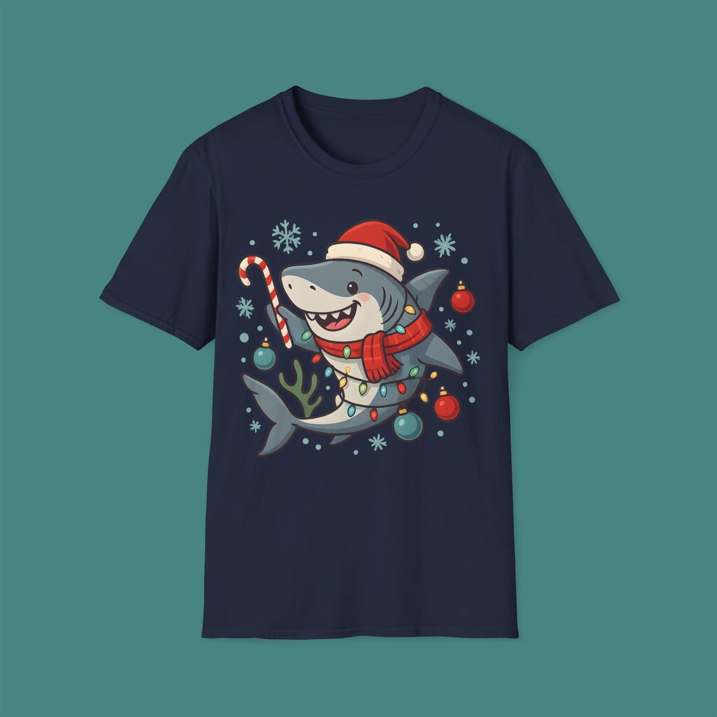 Christmas Shark Unisex T-Shirt