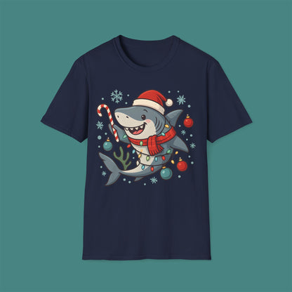 Christmas Shark Unisex T-Shirt
