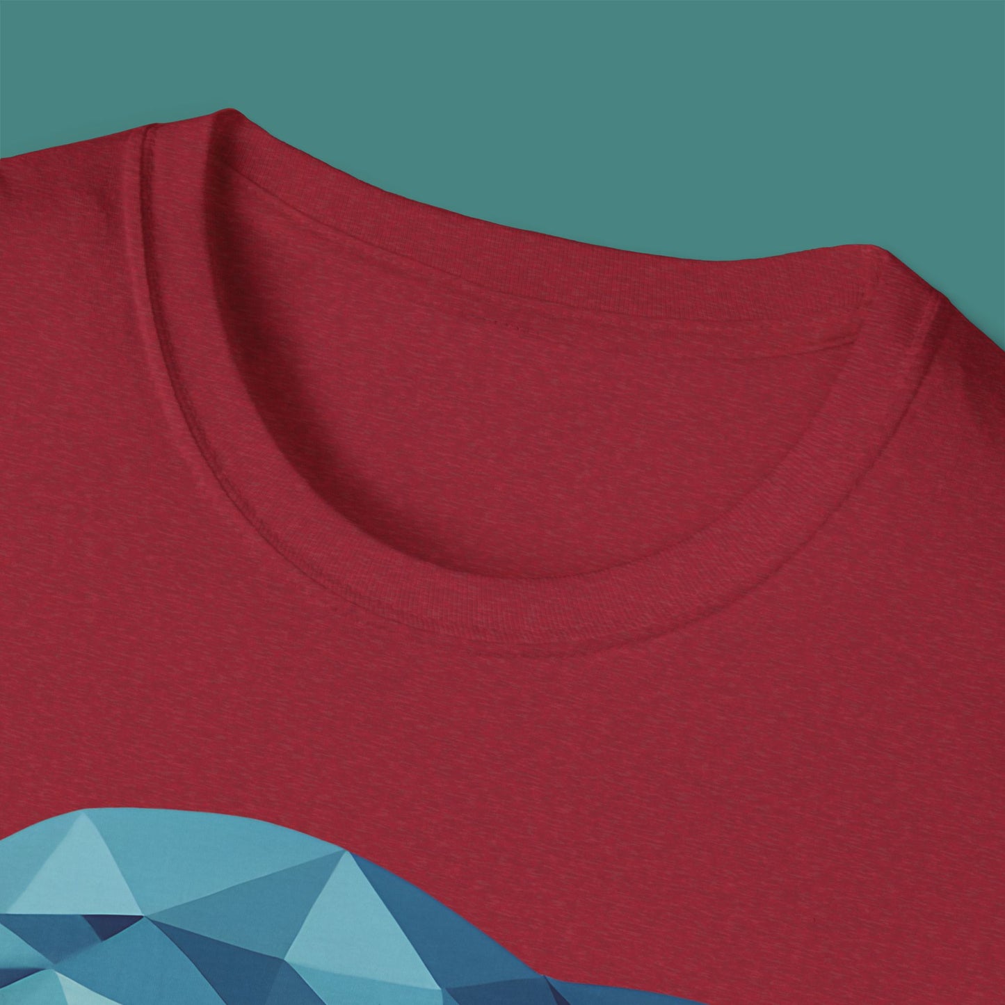Geometric Polygon Dolphin Unisex T-Shirt