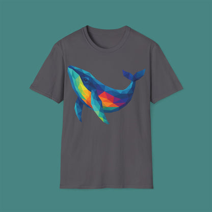 Geometric Polygon Whale Unisex T-Shirt