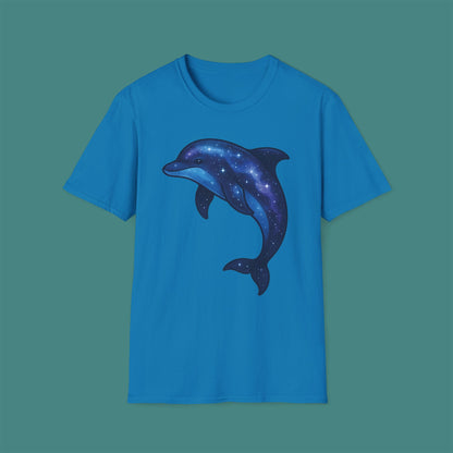 Cosmic Galaxy Dolphin Unisex T-Shirt