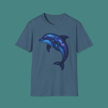 Cosmic Galaxy Dolphin Unisex T-Shirt