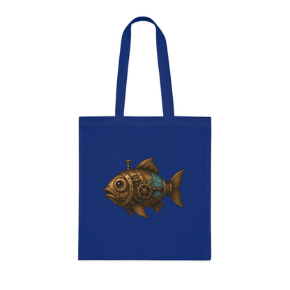 Steampunk Mechanical Fish Tote Bag