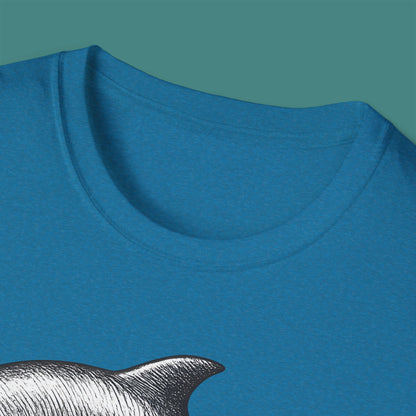 Vintage Etching Dolphin Unisex T-Shirt