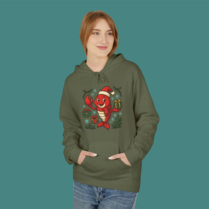 Christmas Lobster Fleece Unisex Hoodie