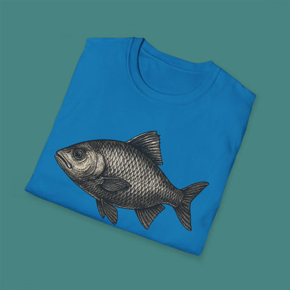 Vintage Etching Fish Unisex T-Shirt