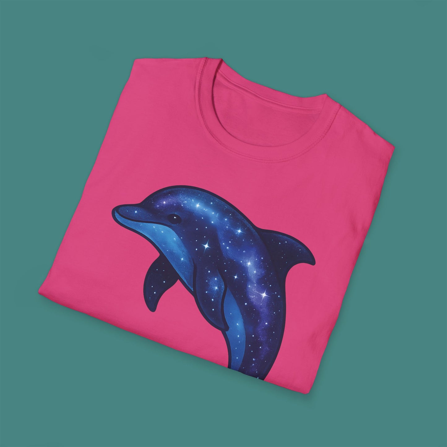 Cosmic Galaxy Dolphin Unisex T-Shirt