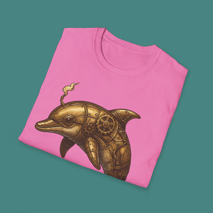 Steampunk Mechanical Dolphin Unisex T-Shirt
