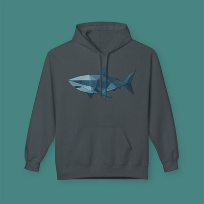 Geometric Polygon Shark Fleece Unisex Hoodie