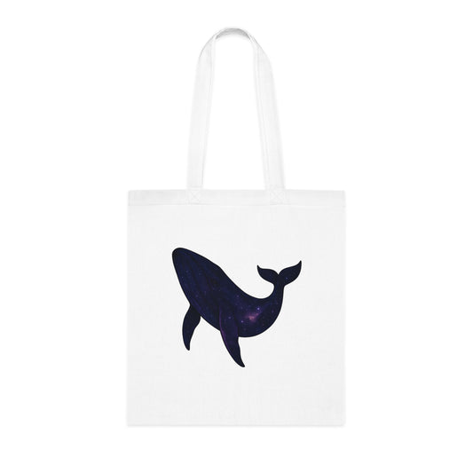 Cosmic Galaxy Whale Tote Bag