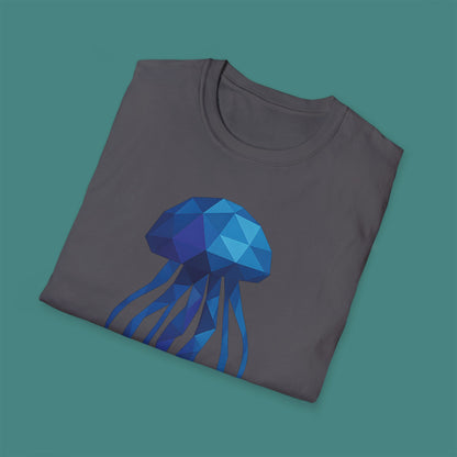 Geometric Polygon Jellyfish Unisex T-Shirt