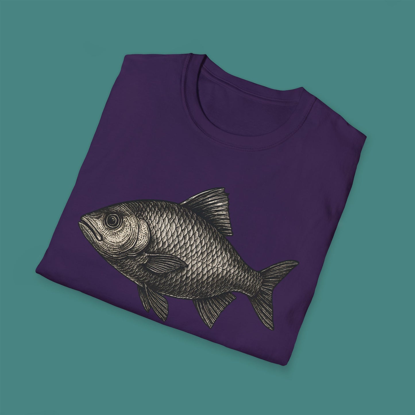 Vintage Etching Fish Unisex T-Shirt