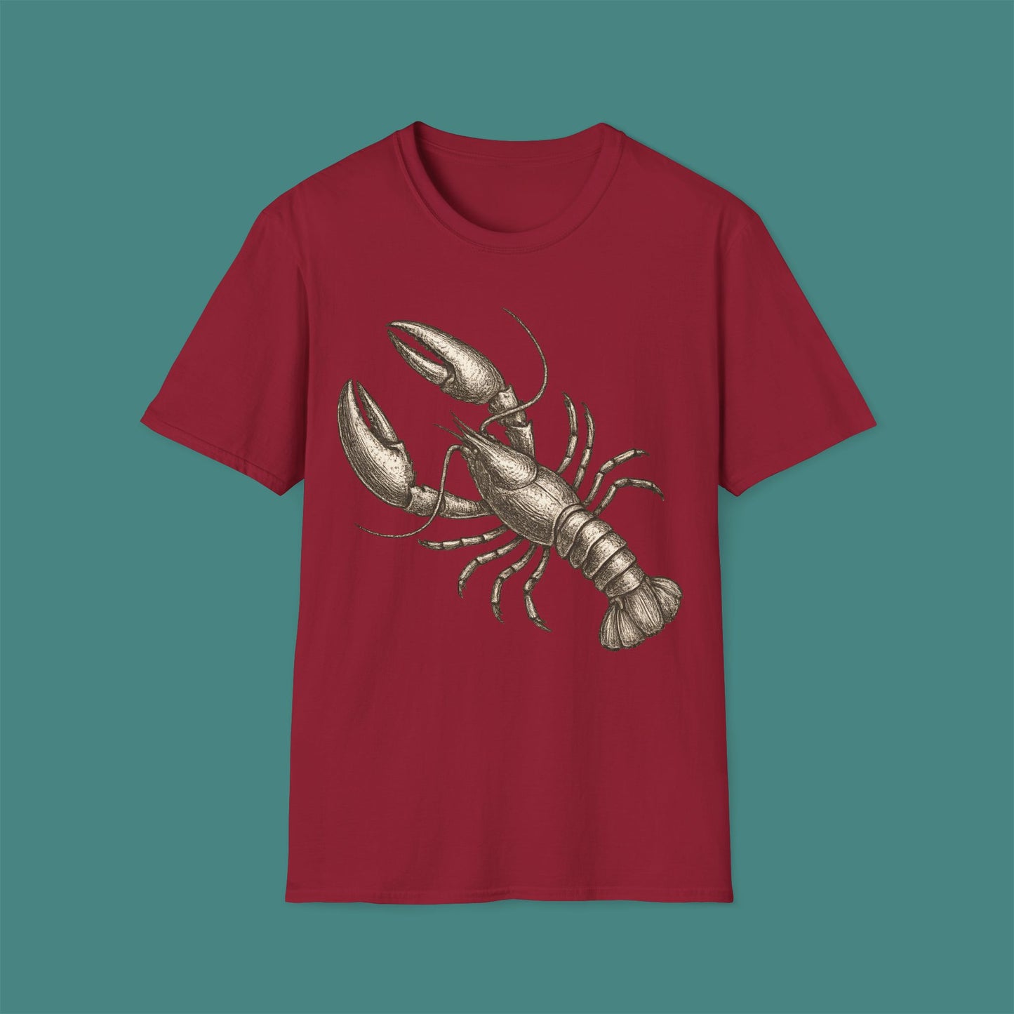 Vintage Etching Lobster Unisex T-Shirt