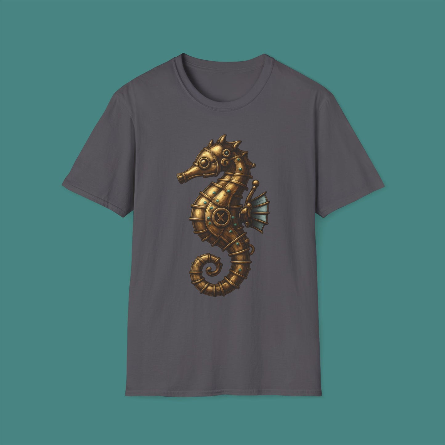 Steampunk Mechanical Seahorse Unisex T-Shirt
