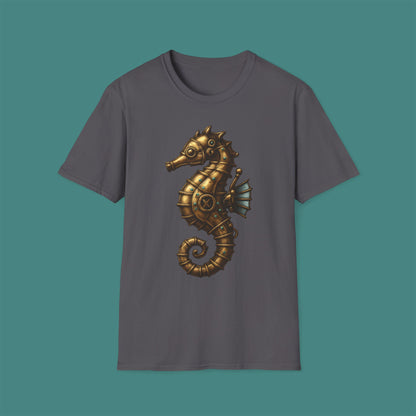 Steampunk Mechanical Seahorse Unisex T-Shirt
